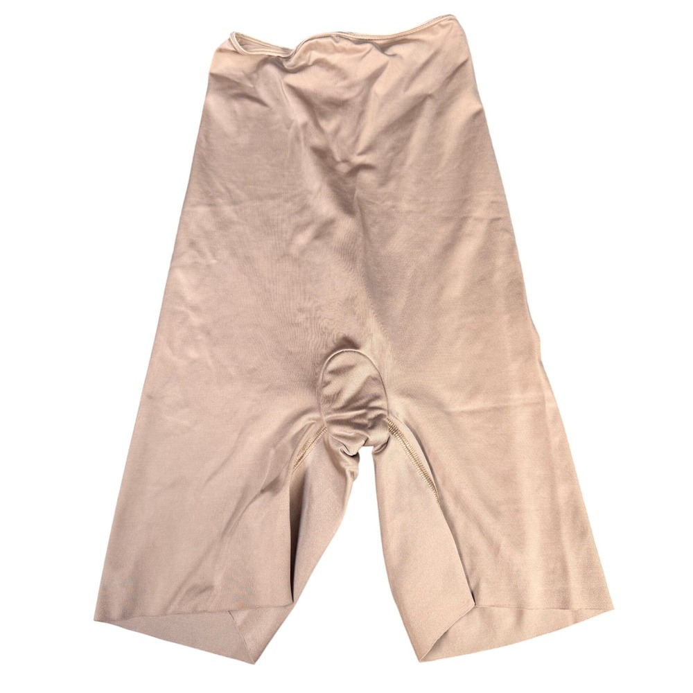 Spanx Slimplicity High Waisted Mid-Thigh Shaper Nude Size S Nylon Blend 394